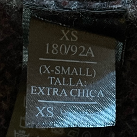 All Saints Tora Tiger Stripe Wool/Yak blend Crew Neck Sweater Sz XS - Picture 5 of 7